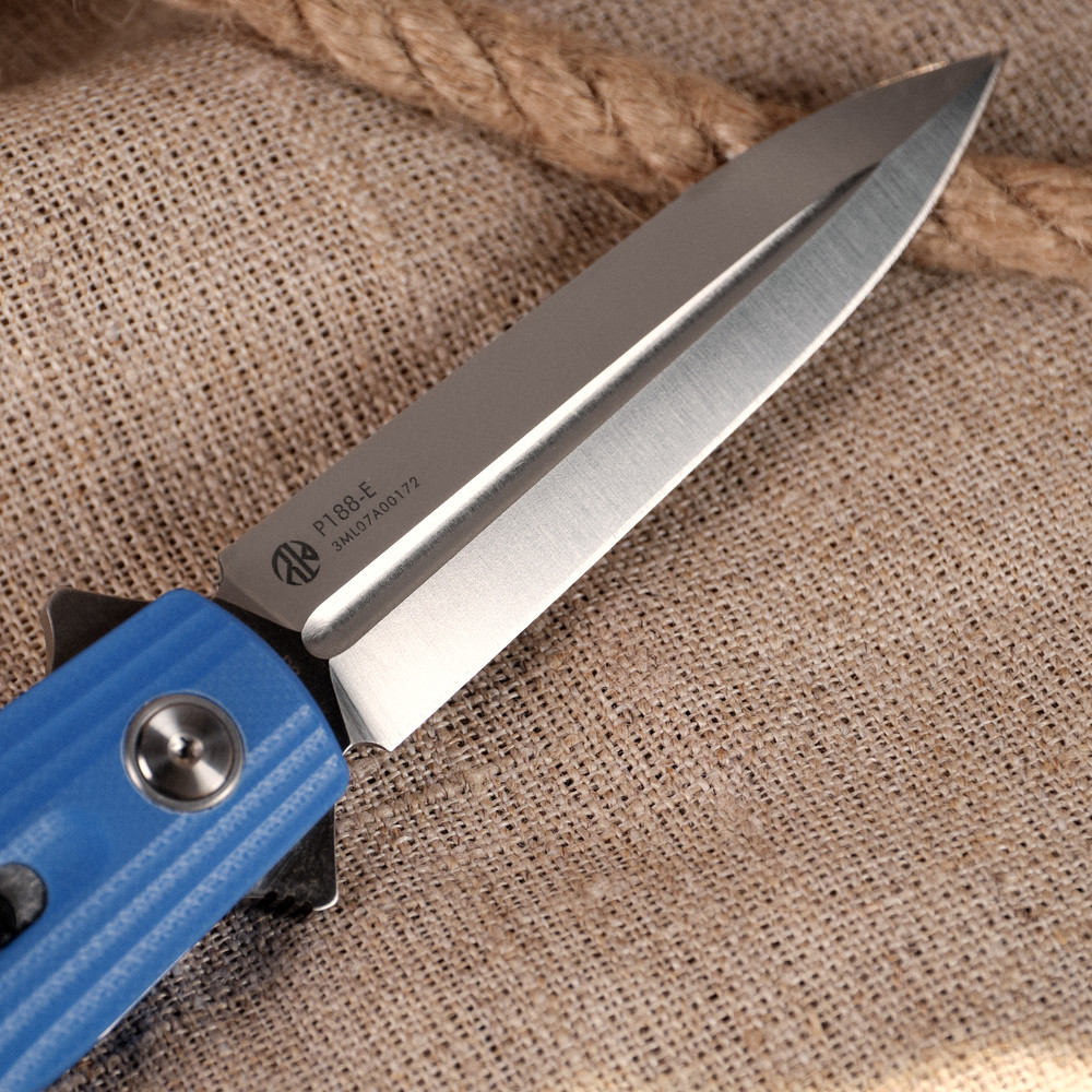 Ніж складаний туристичний Ruike P188-E, (9.1 см) D2 / G10 синій Киев - изображение 16