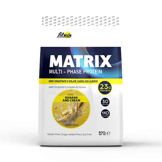 Комплексный протеин FitWin Matrix Multi-Phase Protein 900 г Банан и сливки Киев