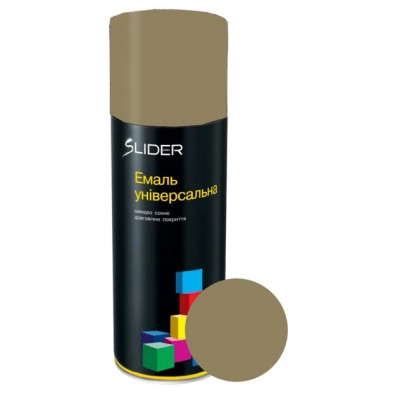 Аэрозольная краска для автомобиля SLIDER 6040 світло оливкова матова, 400мл (000023340) Винница - изображение 1