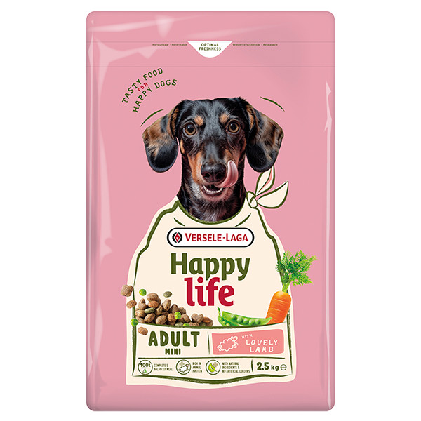 Happy Life Adult Mini with Lamb ХЕППИ ЛАЙФ МИНИ МАЛЫХ ЯГНЕНОК сухой премиум корм для собак мини и малых пород Киев - изображение 1
