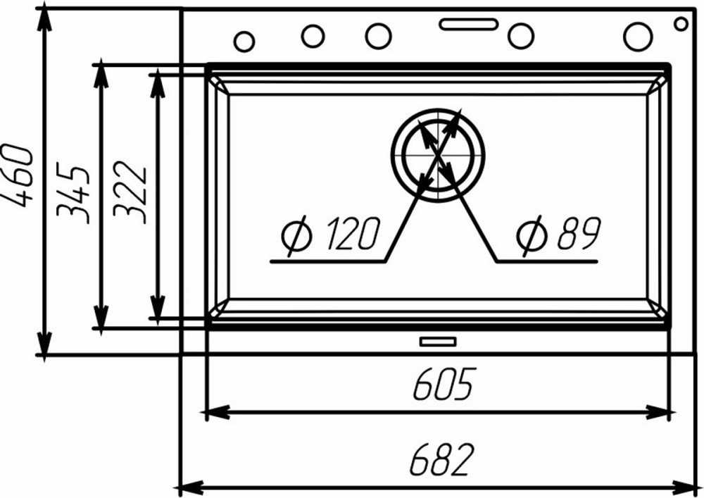 VALESO Гранітна мийка VALESO IRENA 6846 матова Чорний металік Киев - изображение 2
