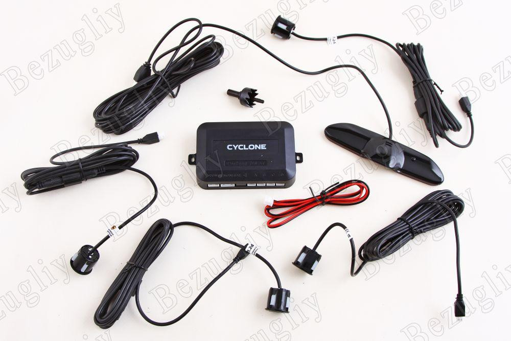Парктронік 4 датчика Cyclone чорний Вінниця - фото 1