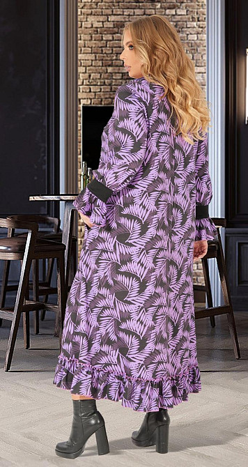 Стильное длинное платье большого размера (50) Киев - изображение 4