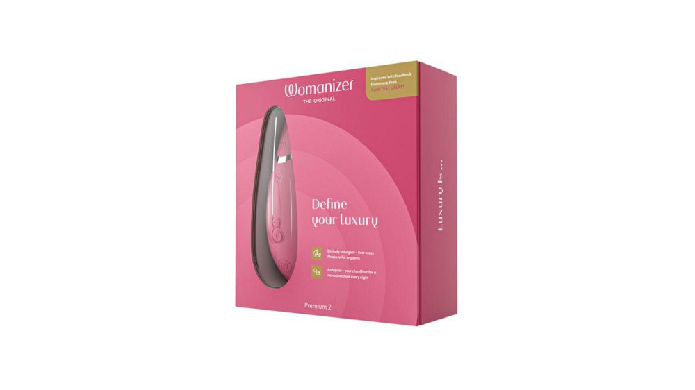 Вакуумный клиторальный стимулятор Womanizer Premium 2 - Raspberry, функции Autopilot и Smart Silence Sex Aura Киев - изображение 8