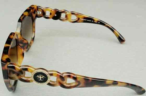 Брендовые модные женские очки коричневые тигровые с градиентом. Киев