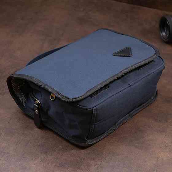 Текстильна сумка-органайзер в подорож Темно-синя (Vintage) Київ
