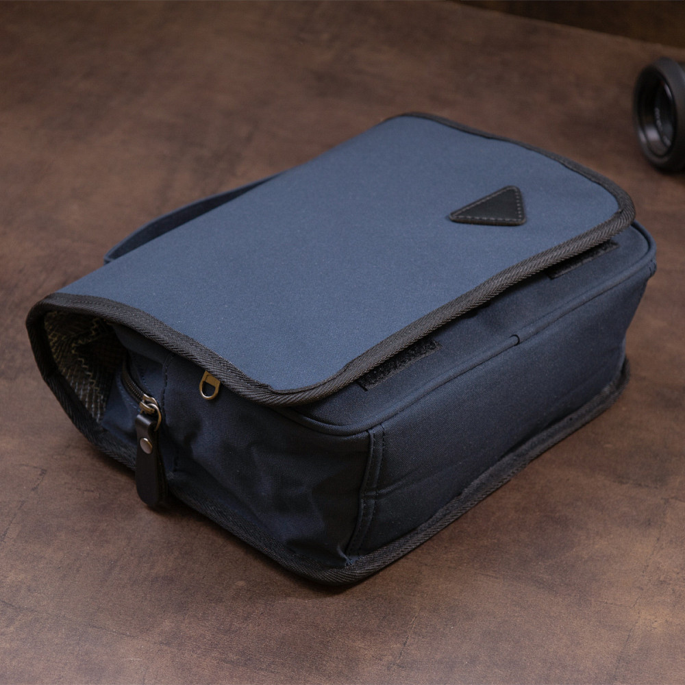 Текстильна сумка-органайзер в подорож Темно-синя (Vintage) Київ - фото 4