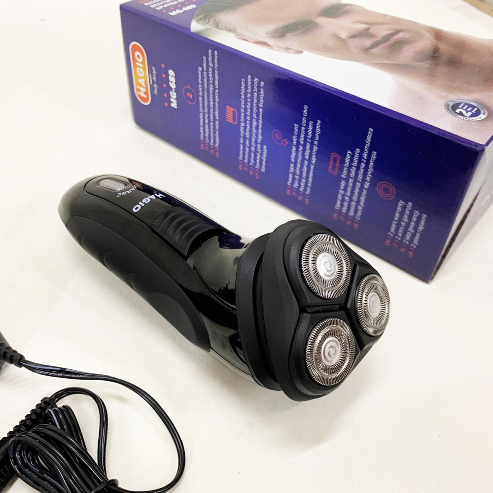 Бритви акумуляторні Magio, Електробритва для бороди, Портативна бритва, Електричне бездротове гоління IM-45 Івано-Франківськ - фото 2