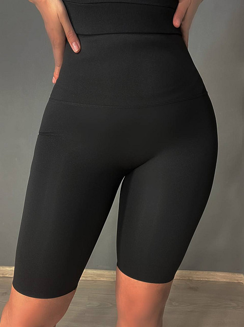 Шорты женские Ласточка 742-2 велосипедки микродайвинг утяжка пуш-ап чёрные, черный, 2XL Киев - изображение 15