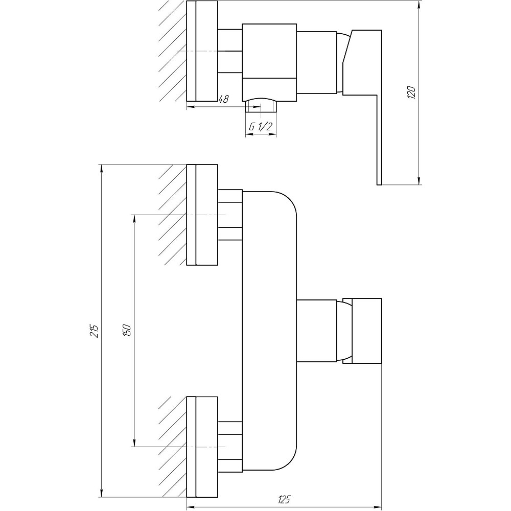 Змішувач для душу Globus Lux Milano GLM-0105N Тернопіль - фото 8