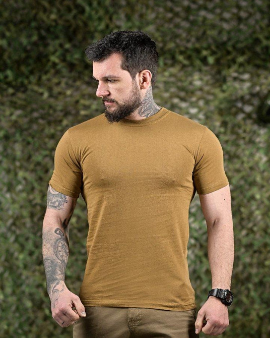 Футболка бавовна койот (хороша якість) ТЛ4725 Одесса - изображение 1