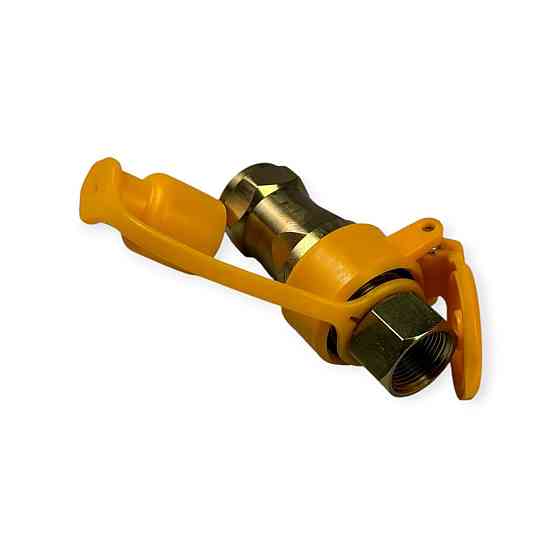 Разъем М 22x1.5 (евро с крышкой) желтый пневматический Мукачево