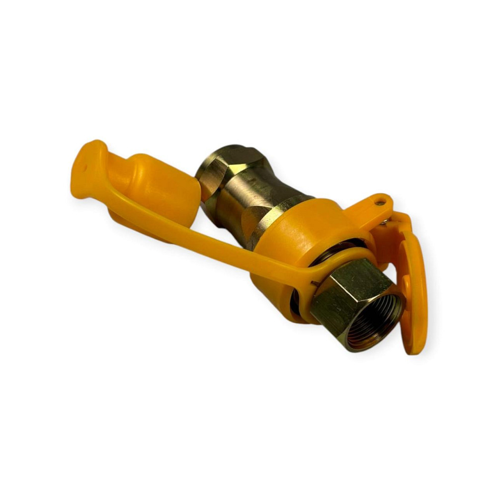 Разъем М 22x1.5 (евро с крышкой) желтый пневматический Мукачево - изображение 1