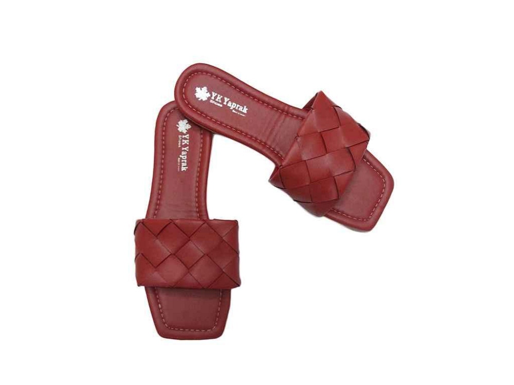 Шльопанці екошкіра червоний 003 р.39 ТМ Yaprak shoes Київ - фото 1