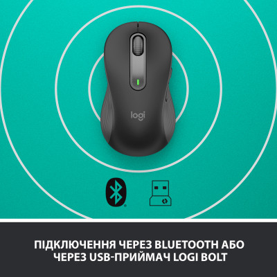 Мишка Logitech Signature M650 L Wireless LEFT Graphite (910-006239) Вінниця - фото 5