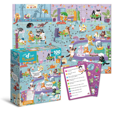Пазл DoDo Шукай та знаходь Котяче кафе, 100 елементів (300667) Вінниця - фото 2