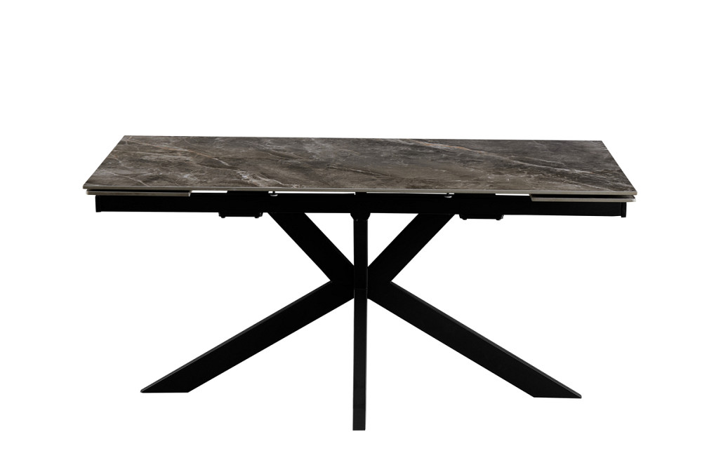 Стіл Квант 160 (+60)*90, чорний/керам Армані грей Днепр - изображение 5