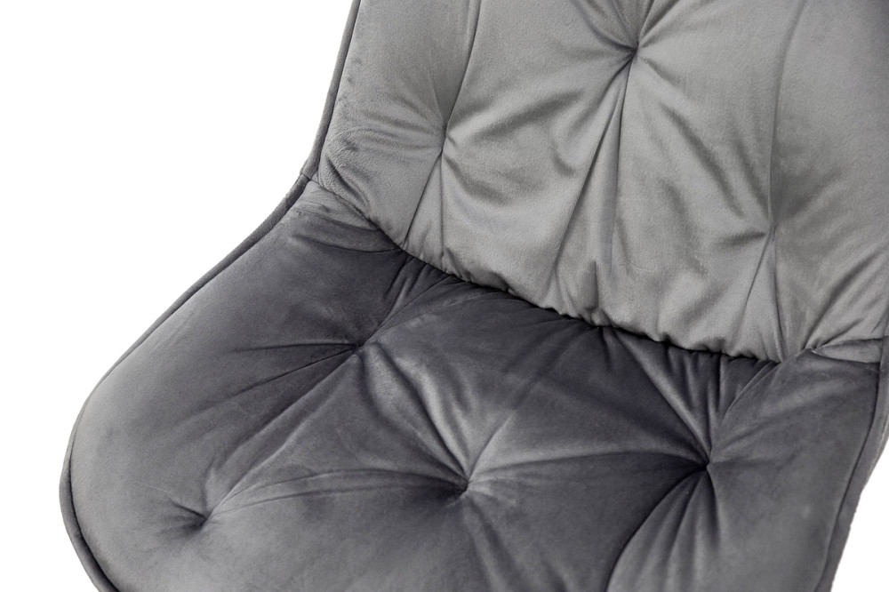 Стілець Прадо-R чорний/ велюр сірий Київ - фото 7