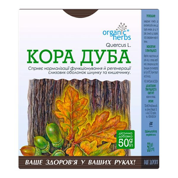 Кора дуба фіточай ФітоБіоТехнології 50 г Луцьк - фото 1