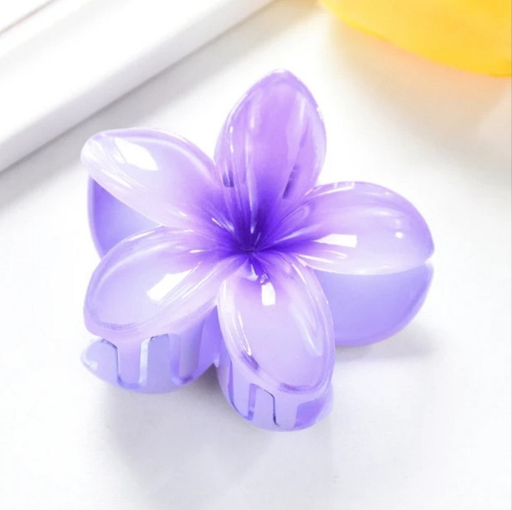 Комплект заколок квітка 3 шт. (фіолетові) Смела - изображение 3
