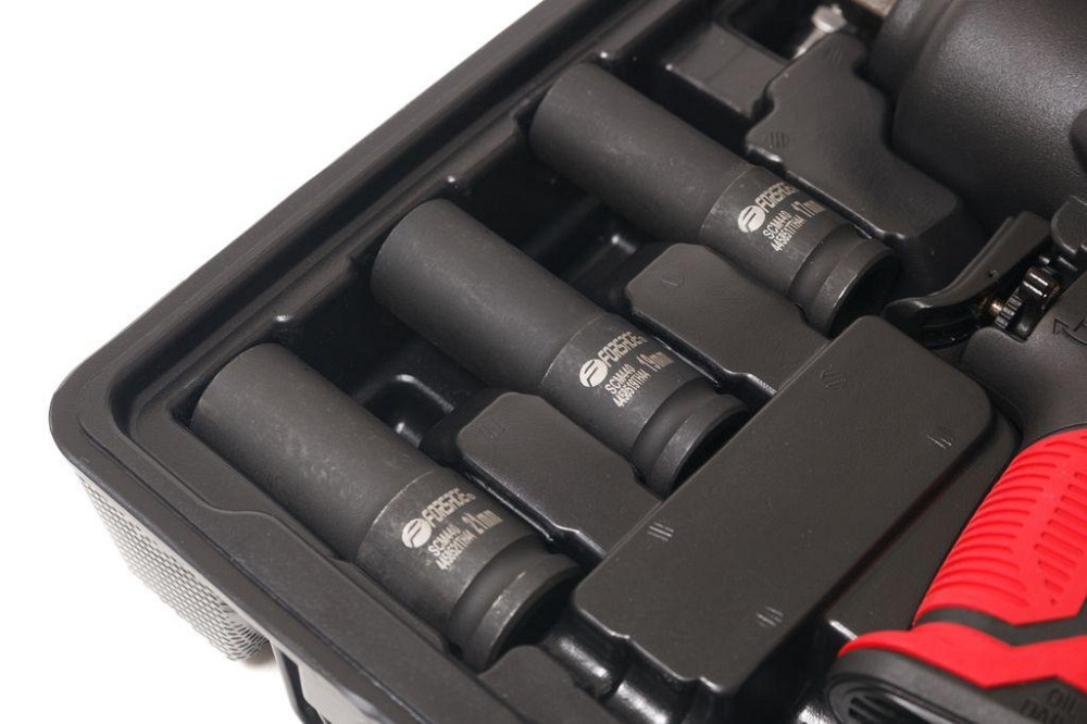 Пневмогайковерт ударний "Twin Hammer" з регулюванням зусилля в полегшеному корпусі 1/2 "+ набір голо Одеса - фото 6