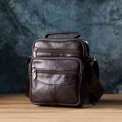 Сумка Vintage З натуральної шкіри Коричнева (22865) Вінниця