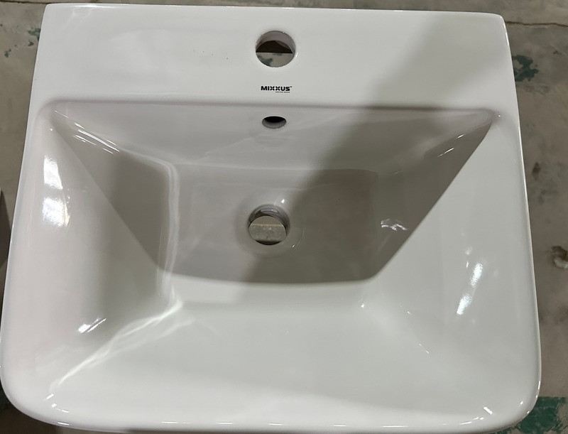Раковина моноблок Mixxus STYLE-1101 з отвором під змішувач та переливом 440х380х830mm   ( MI6696 ) 37126 Харьков - изображение 11