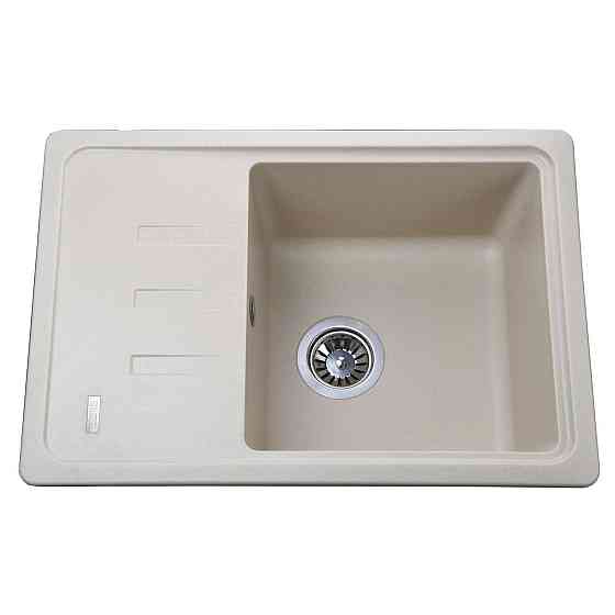 Гранитная мойка Globus Lux MONO слоновая кость 620х435мм (000021061) Киев