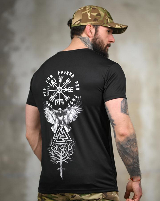Тактична футболка SELION Voron black ТР6761 Одеса - фото 6