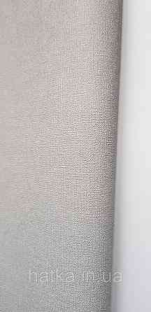 Обои виниловые на флизелине Rasch County Living метровые однотонные матовые под ткань лен темно- серые Киев