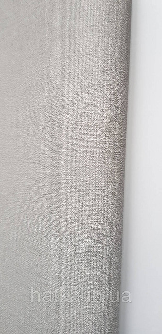 Обои виниловые на флизелине Rasch County Living метровые однотонные матовые под ткань лен темно- серые Киев - изображение 4