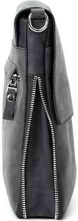 Сумка SHVIGEL 11017 из винтажной кожи Черная Киев