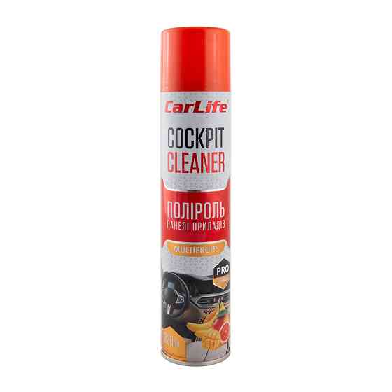 Поліроль для панелі приладів CarLife Cockpit Cleaner Мультифрукт, 320мл Львів
