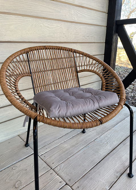 Подушка для стільців (40x40х5 см) Decorator Velour колір бузково-сірий​​​​​​​ 84-104 Київ - фото 4