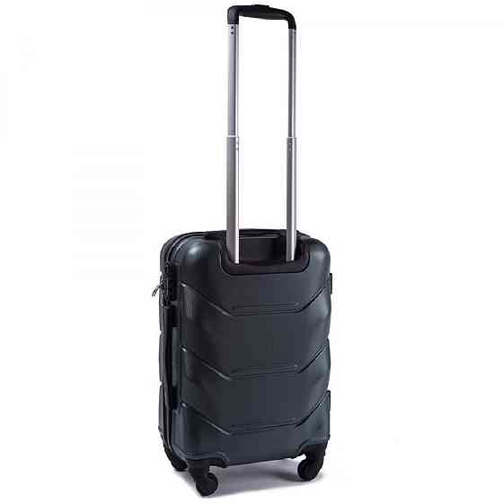 Валіза пластикова WINGS 147 мала 55 см темно-зелена Київ