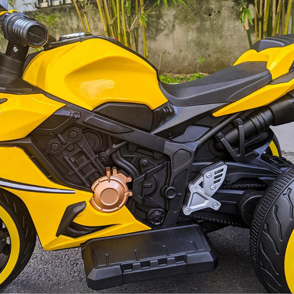 Дитячий електромотоцикл SPOKO SP-518 мотоцикл на акумуляторі для дітей Жовтий Київ - фото 6