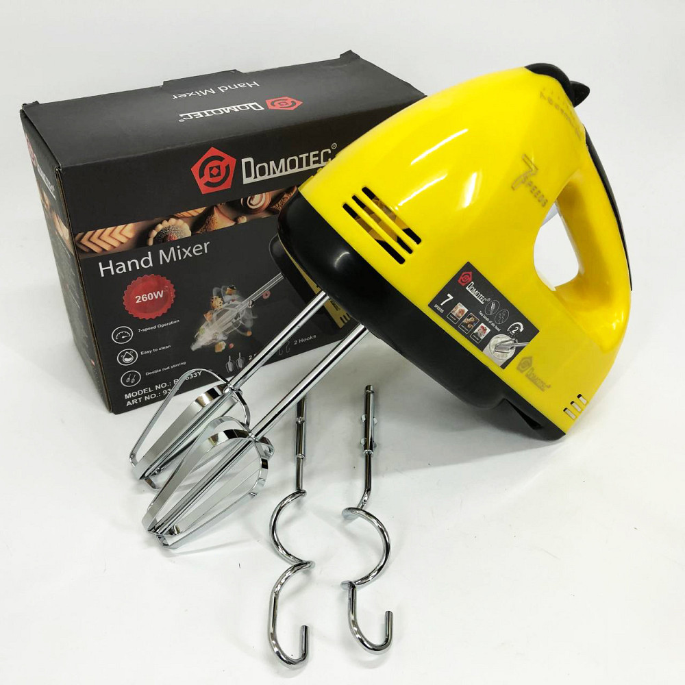 Портативный ручной миксер DOMOTEC, Ручной кухонный миксер для кондитера кухонный помощник UT-77 Львов - изображение 6