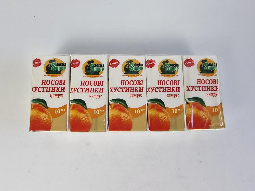 Носові хустки Супер Торба цитрус (10 шт) Харків - фото 1