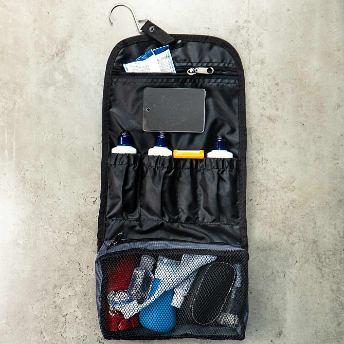 Дорожній несесер органайзер з гачком та дзеркалом для косметики StarsUp ST-M (Синій) Суми - фото 6