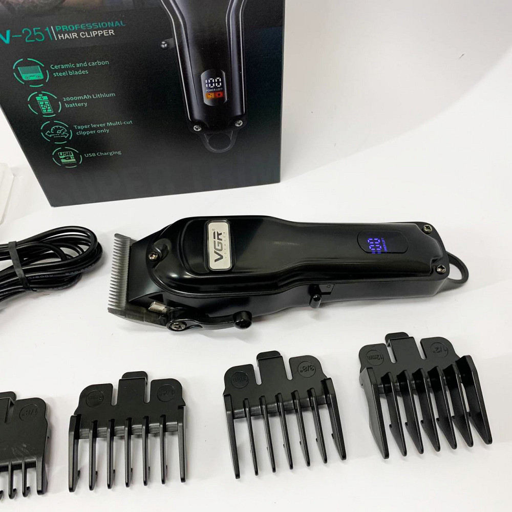 Перезаряджається набір для стрижки волосся VGR, Сімейна машинка для стрижки волосся CP-70 Івано-Франківськ - фото 10