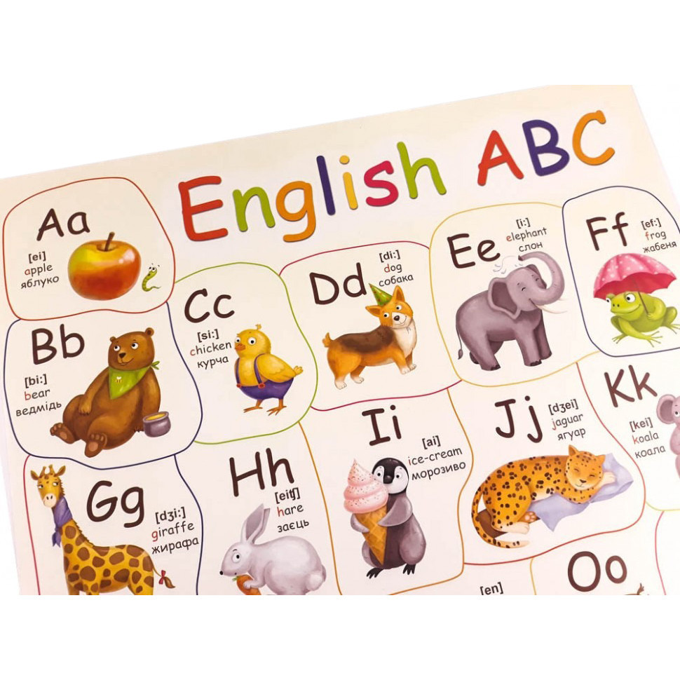 Плакат Англійський алфавіт 120499 Вінниця - фото 2