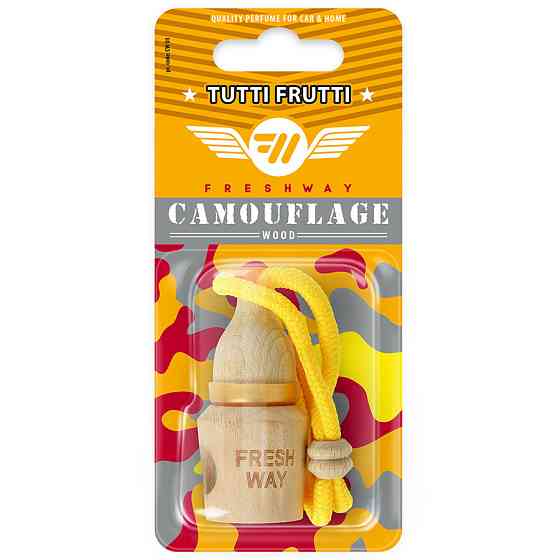 Ароматизатор для авто пробка "Camouflage Wood" Tutti Frutti (Тутті Фрутті) 5мл FreshWay Київ