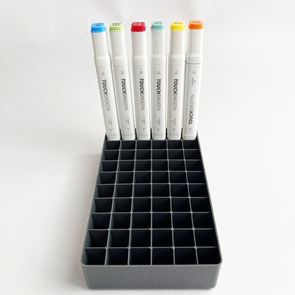 Підставка для маркерів органайзер для канцелярського приладдя 60 осередків Чорна Кам'янець-Подільський - фото 4