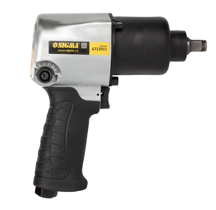 Гайковерт пневматичний посилений 1/2" 640Нм 141 л/хв 6 бар SIGMA Житомир - фото 3