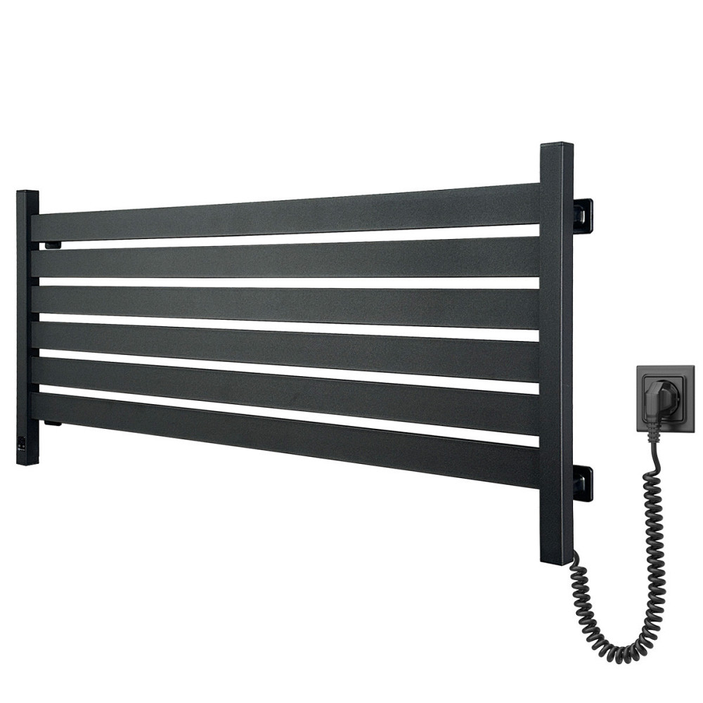 Електрична сушарка для рушників NAVIN Largo 1100х500 Sensor з Wi-Fi, широкий правосторонній, чорний муар Київ - фото 2