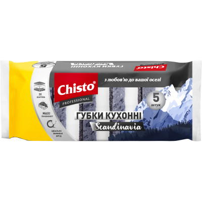 Губки кухонні Chisto Scandinavia 5 шт. (4823098413295) Вінниця - фото 1