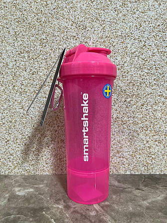 Шейкер спортивний SmartShake Slim 500ml Neon Pink Кам'янське - фото 7