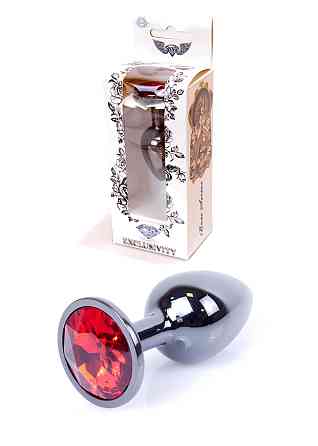 Анальная пробка -Jewellery Dark Silver PLUGRed Sex Aura Киев