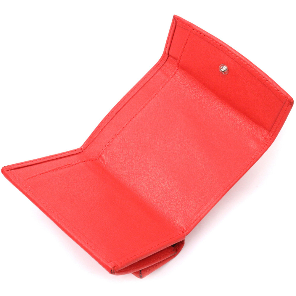 Оригинальный женский кошелек из натуральной кожи Красный (KARYA) Киев - изображение 9