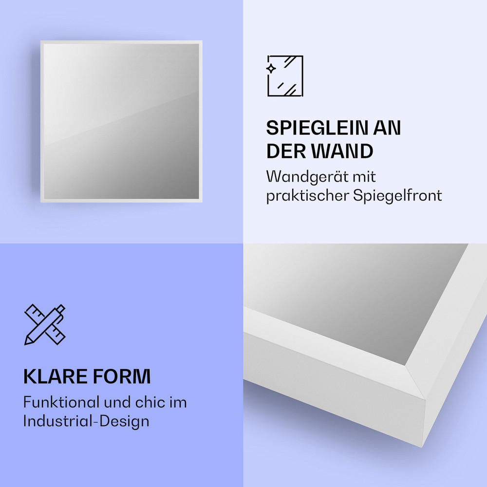 La Palma 500 умный обогреватель 2-в-1 инфракрасный конвектор 60x60см 500Вт переднее зеркало 500Вт (60 x 60см) Ровно - изображение 3